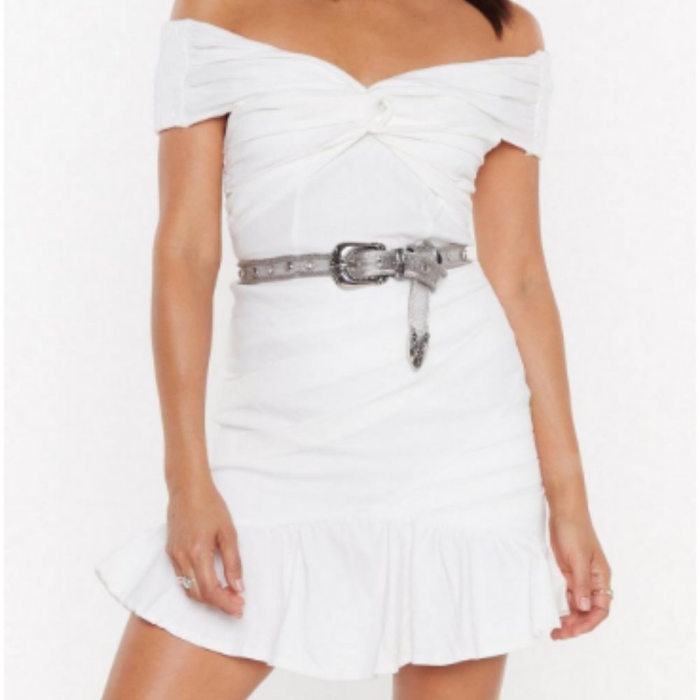 NWOT Nasty Gal Off The Shoulder Mini Dress